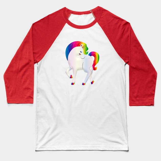 Unicorn Baseball T-Shirt by DorothyGoesGlamping